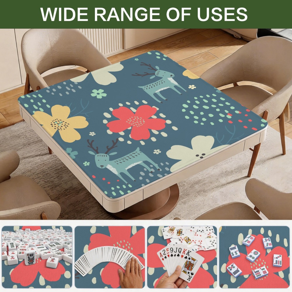 Stitched-Edge Mahjong Table Mat 33x33inch - product image 6