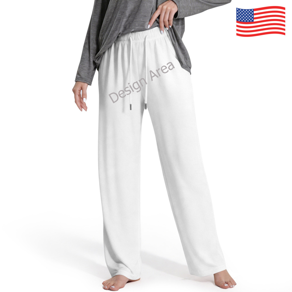 Women's Drawstring Lounge Pants Without Pockets (Model L84) - product image 1